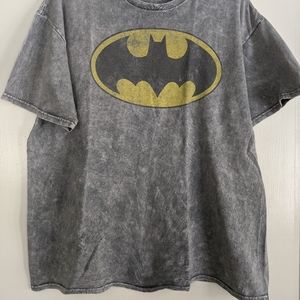 Batman acid wash tee shirt XL